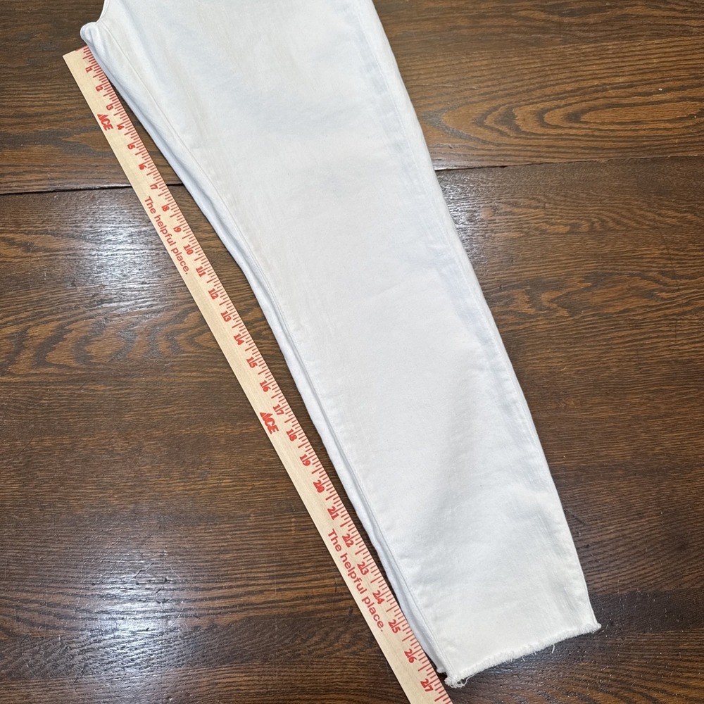 J.Crew High Rise Skinny Jeans White 32 Stretch Re-Imagined Denim Women's - Picture 8 of 10
